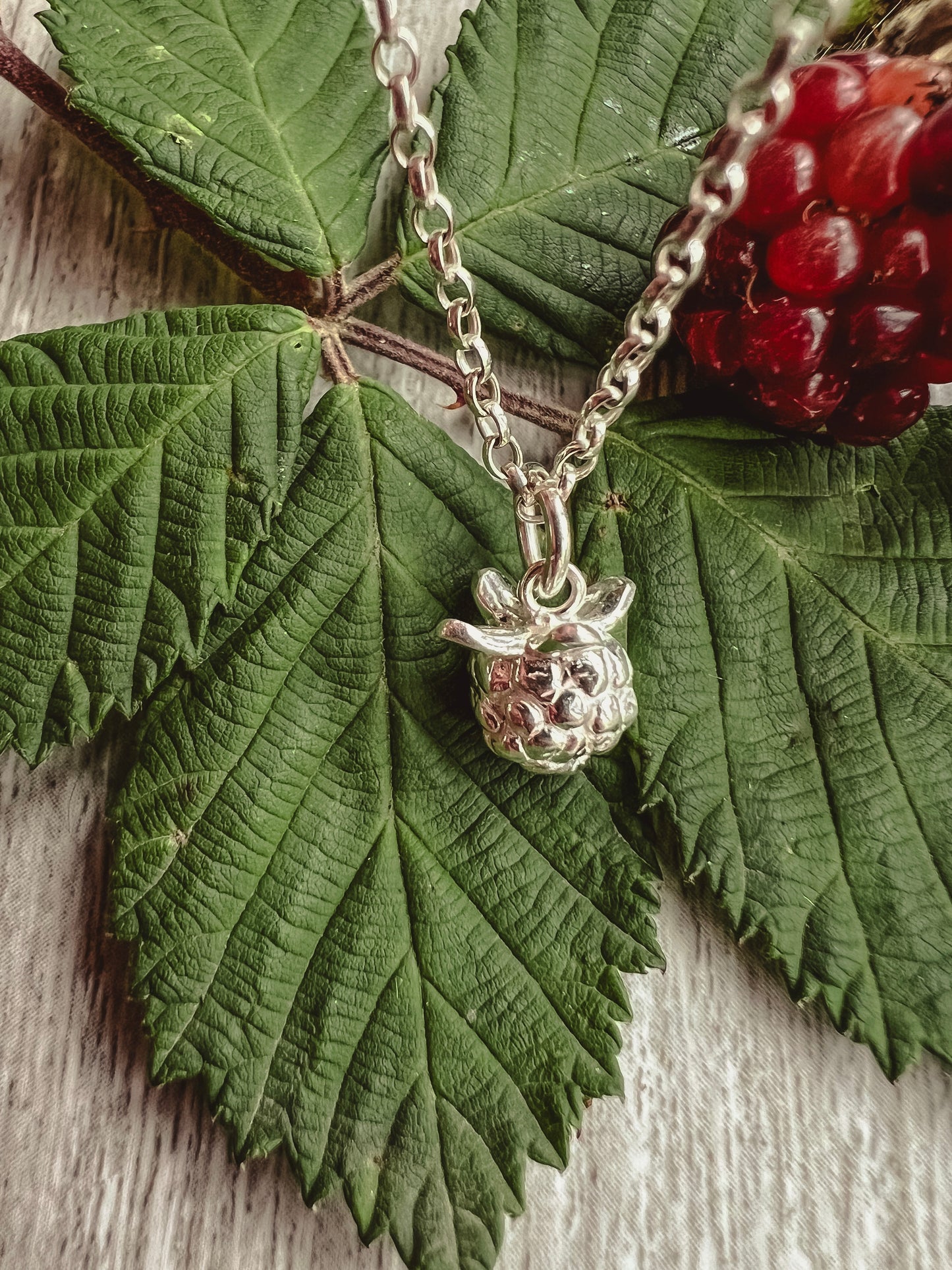 Blackberry Pendant in Sterling Silver