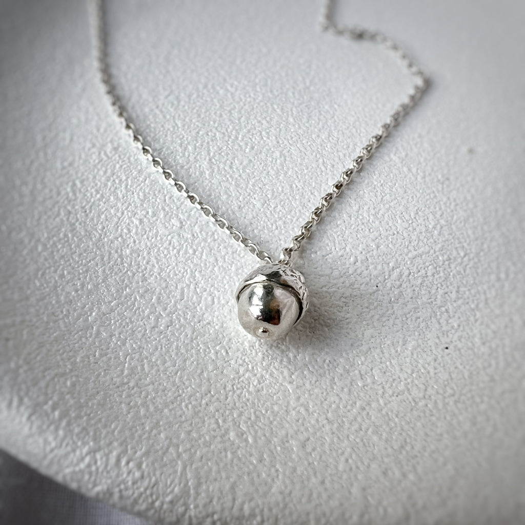 Acorn Pendant in Sterling Silver