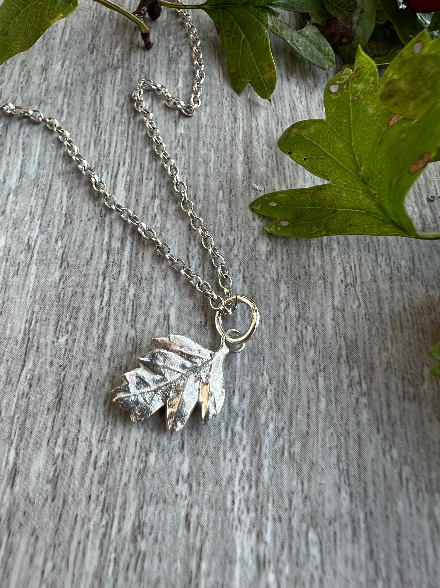 Hawthorn Pendant in Sterling Silver