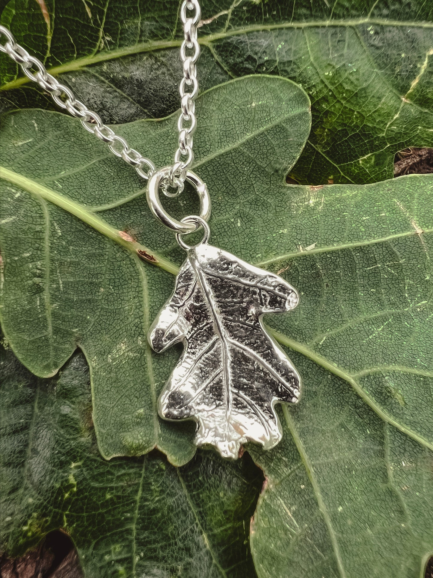 Oak Leaf Pendant in Sterling Silver