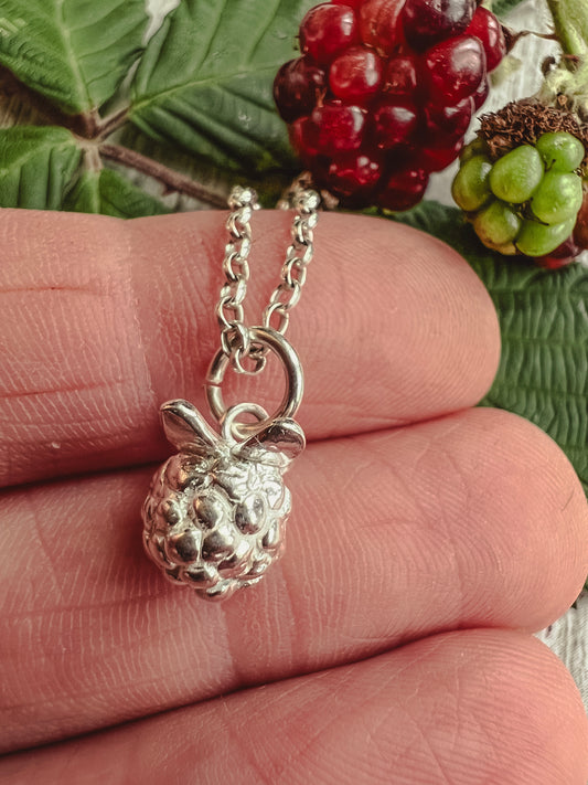 Blackberry Pendant in Sterling Silver