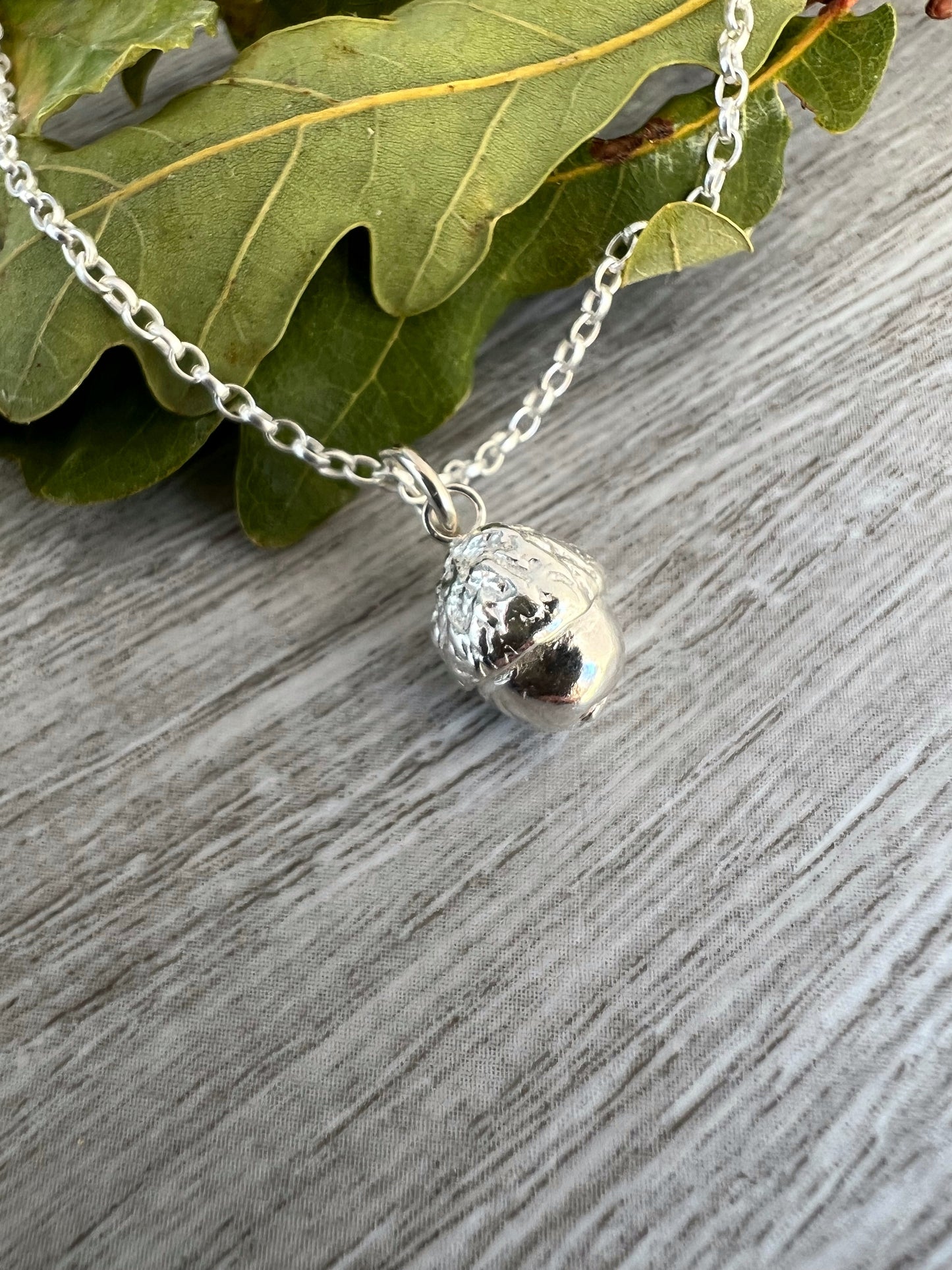 Acorn Pendant in Sterling Silver